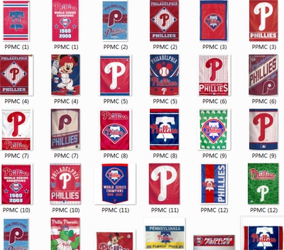 Philadelphia Phillies Flag费城费城队棒球球迷会所装饰旗帜车旗