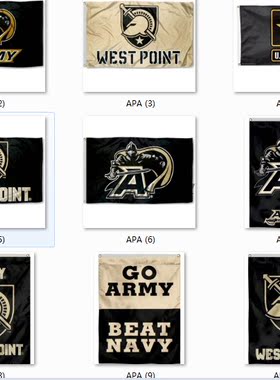 Army West Point Athena Flag雅典娜西点军校队球迷旗帜