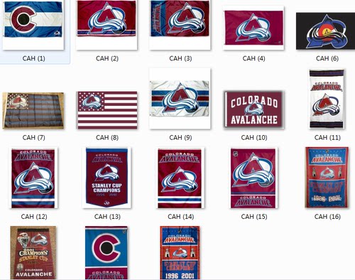 NHL Colorado Avalanche Flag科罗拉多雪崩队球迷会场装饰旗帜