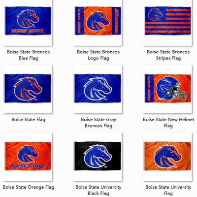 Boise State Broncos Flag博伊西州立大学野马队球迷装饰旗帜
