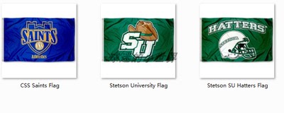 Stetson University CSS Saints Flag史丹森大学球迷旗帜