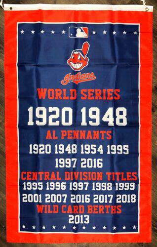 MLB Cleveland Indians World Series Championship Flag球迷旗帜