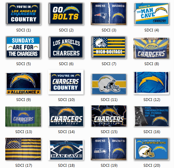 san diego chargers flag 圣地亚哥闪电队球迷装饰旗帜挂毯