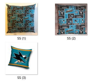 San Jose Sharks Pillow Cover NHL圣荷赛鲨鱼队球迷抱枕套