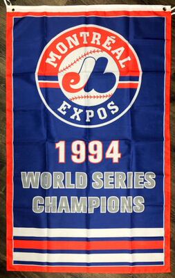 MLB Montreal Expos 1994 Championship Flag棒球球迷旗帜