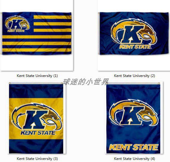 kent state university flag美国肯特州立大学队球迷旗帜