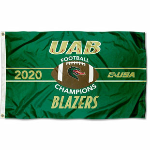 CUSA 2020 Football Champions Flag旗帜 UAB College Blazers