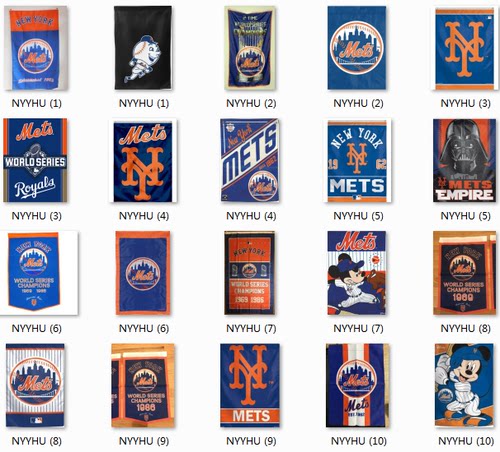 New York Mets Outdoor Flag纽约大都会户外棒球球迷旗帜车旗