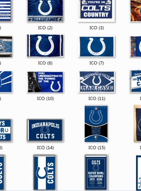 Football Indianapolis Colts Flag印第安小马队球迷装饰旗帜挂毯