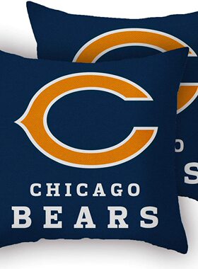 Chicago Bears pillowcase芝加哥熊队球迷抱枕套DIY抱枕