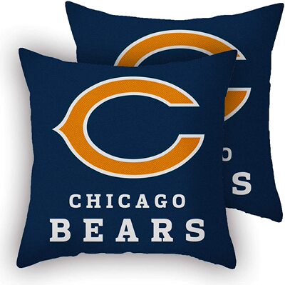 Chicago Bears pillowcase芝加哥熊队球迷抱枕套DIY抱枕