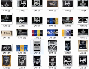 Los Angeles Kings Flag洛杉矶国王队球迷会场装饰海报旗帜