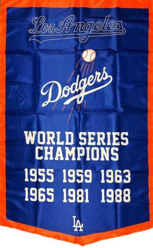 Los Angeles Dodgers World Series Championship Flag装饰海报