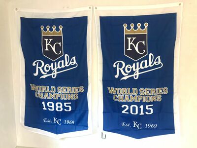 MLB Kansas City Royals Flag堪萨斯皇家队棒球户外球迷装饰旗帜