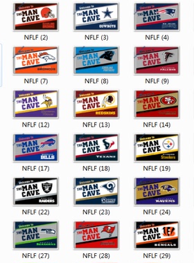 Football Teams Flag美式橄榄球队球迷俱乐部户外装饰花园旗帜