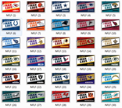 Football Teams Flag美式橄榄球队球迷俱乐部户外装饰花园旗帜