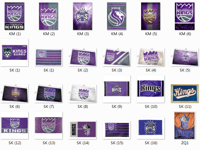 NBA Sacramento Kings Home Flag萨克拉门托国王队球迷装饰旗帜