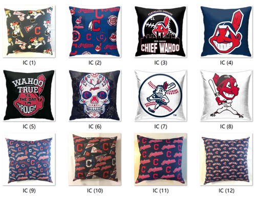 Cleveland Indians Pillow Cover克里夫兰印第安人球迷抱枕套