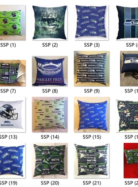 Seattle Seahawks Pillowcase西雅图海鹰队球迷汽车抱枕套
