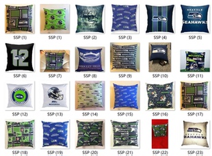 Seattle Seahawks Pillowcase西雅图海鹰队球迷汽车抱枕套