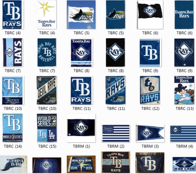 Tampa Bay Rays Baseball Flag坦帕湾光芒队棒球迷海报旗帜车旗