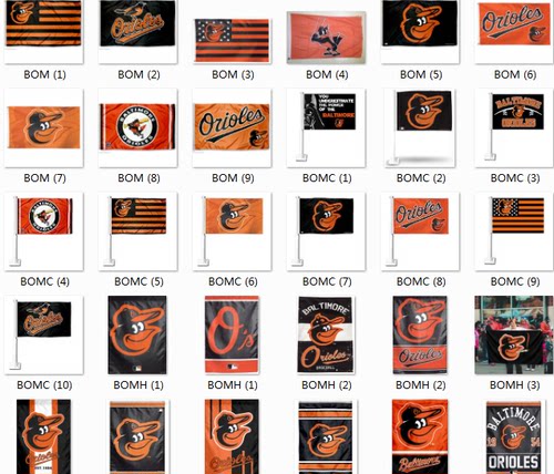 MLB Baltimore Orioles Car Flag巴尔的摩金莺队装饰海报旗帜车旗