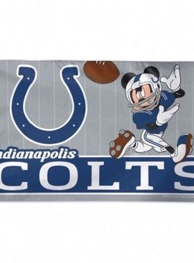2018新款橄榄队旗帜NFL Indianapolis Colts Flag订制MLB NHL NBA