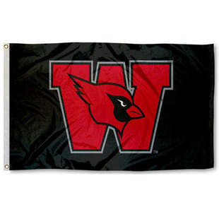 卫斯理红雀国旗Wesleyan Cardinals FlagNCAA大学名校校旗海报定