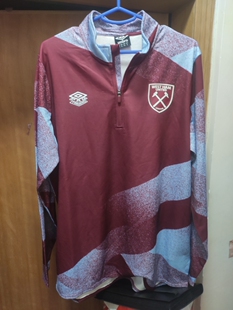 格兰英超西汉姆队男拉链套头长袖训练服休闲卫衣