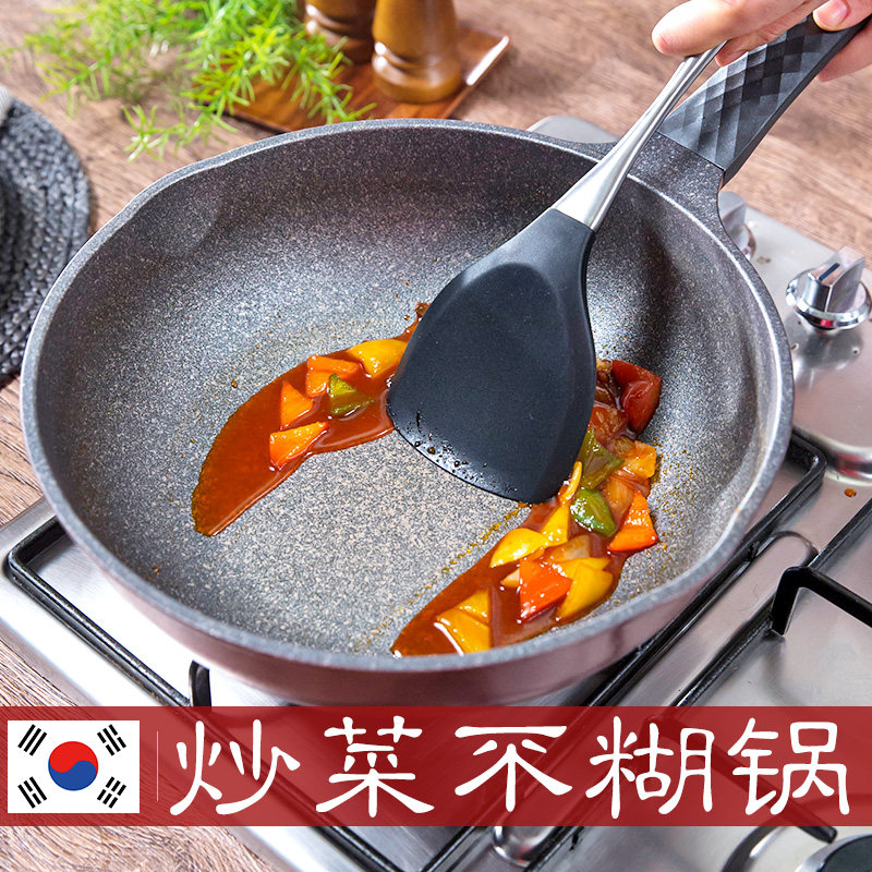 the republic of korea Imported Maifanite Frying pan household Saucepan Electromagnetic furnace Gas stove apply Smokeless 30cmin the Kitchen/Cooking utensils , Cooking utensils , Cookware/Pot/Kettle , Wok  category - from Buy2taobao.com to provide professional Taobao agent buy service