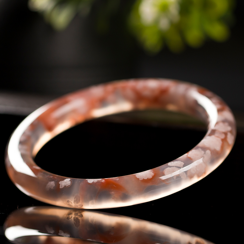 手镯时尚优雅女玛瑙一物一图首饰