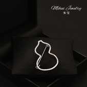 设计师款 大衣胸花礼物 别针简约百搭葫芦胸针衣服领口搭配饰品西装