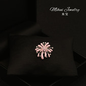 日韩衬衫 百搭收领口扣针粉色烟火迷你小胸针衣服领口防走光固定扣