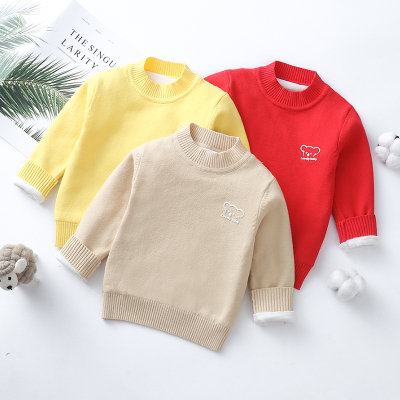 儿童毛衣加绒加厚加绒加厚打底衫