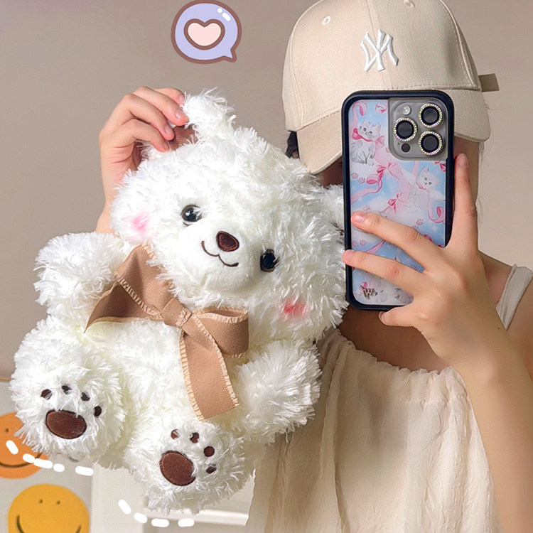 可爱领结小熊公仔毛绒玩具儿童睡觉抱枕布娃娃情侣生日礼物送女生,玩具/童车/益智/积木/模型,毛绒/玩偶/公仔/布艺类玩具,淘宝优惠券,粉丝福利购,淘宝优惠卷