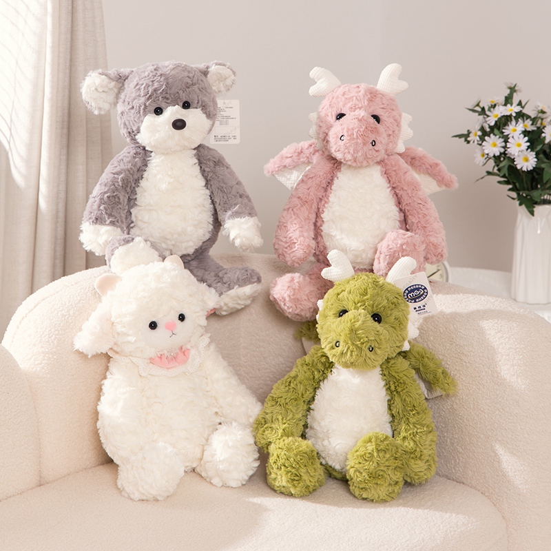 可爱小羊毛绒玩具男孩小飞龙玩偶公仔娃娃儿童抱枕安抚睡觉抱礼物