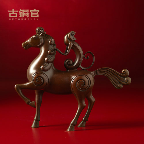 铜马马上有钱马到成功工艺品摆件