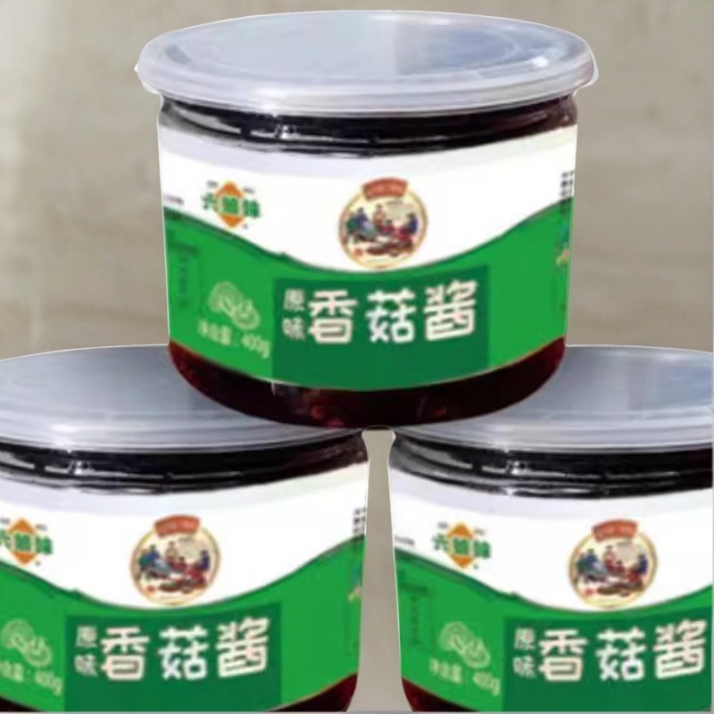 香菇酱原味香辣味400克牛肉酱罐装山东临沂特产孟良崮六姐妹即食