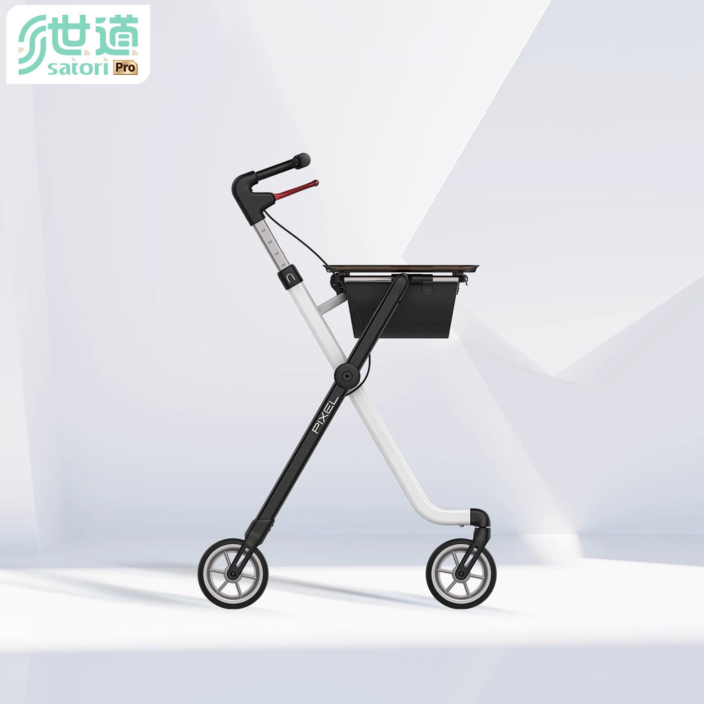 世道手推免安装老人助行器四轮家用手推代步神器助步车康复行走