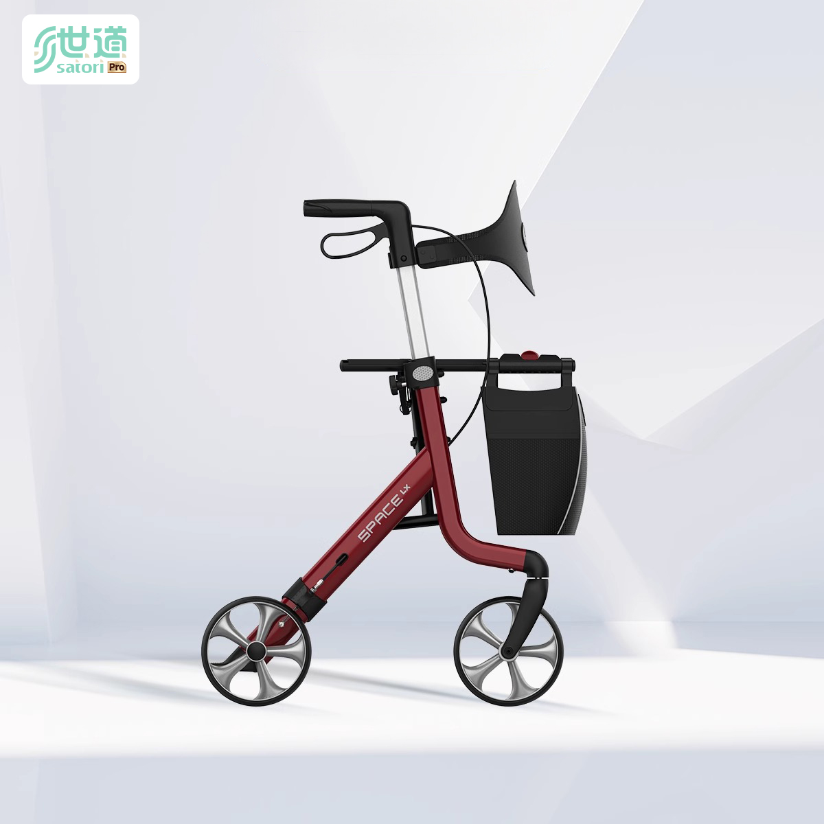 世道铝合金康复助行器可推可坐