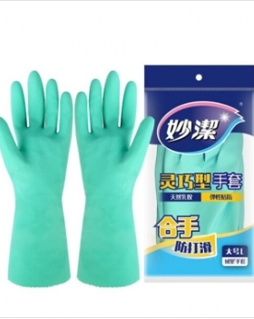 妙洁 MGCL-B绒里手套灵巧型5双L码防水加绒洗衣服洗碗手套劳保用