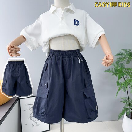 啦芙莱童装2026夏季新款儿童五分裤男童薄款透气外穿休闲中裤2352