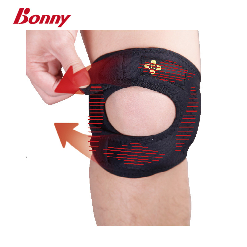 正品bonny/波力四点式运动护膝羽毛球网球1kp14001多功能防扭护膝