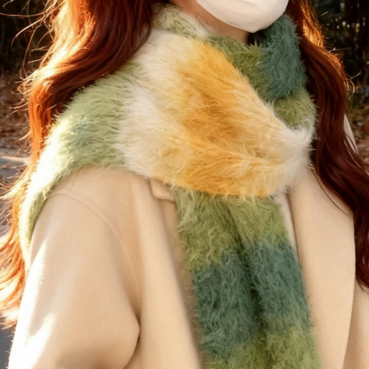 雪宝同款渐变围巾diy手工编织