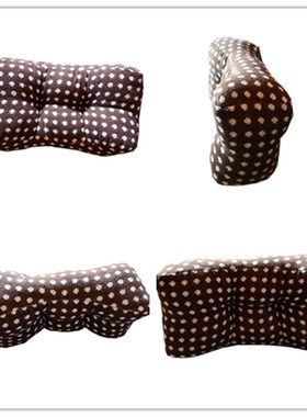 多功能时尚腰靠3D腰靠脚垫柔软支撑腰部健康腰靠咖啡波点