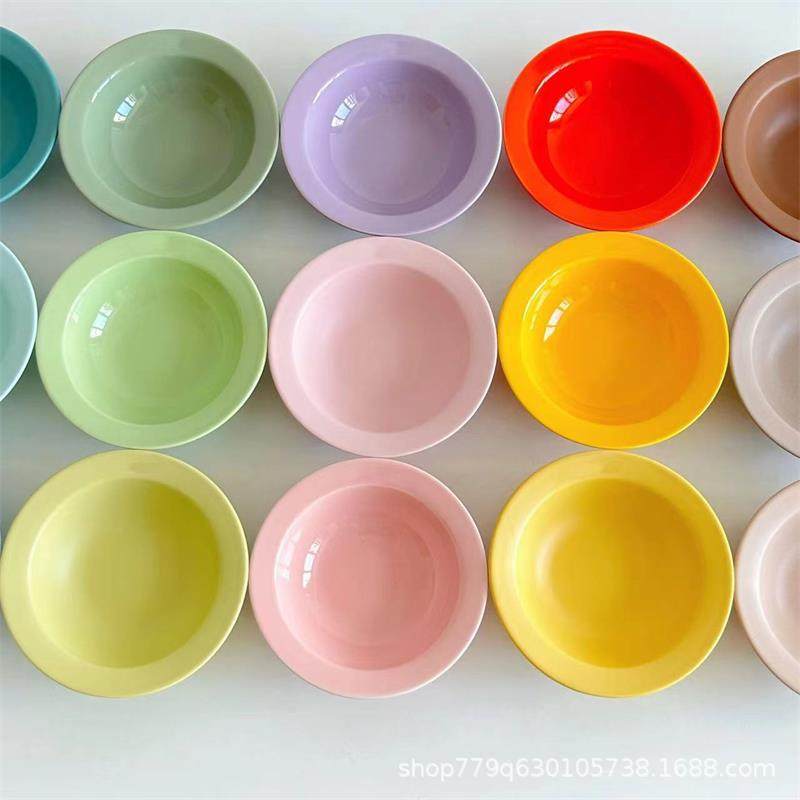 猫碗陶瓷宠物餐碗韩国bd飞碟碗高颜值可爱狗食盆水碗幼猫宠物用品