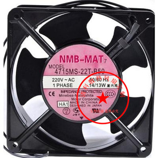 B50 NMB 12CM 4715MS 散热风扇风机 12038 22T AC220V 原装 220V