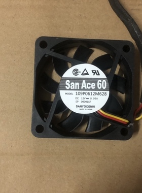 Sanyo/三洋 6020 6CM 109P0612M628 12V 0.09A 机箱电源散热风扇