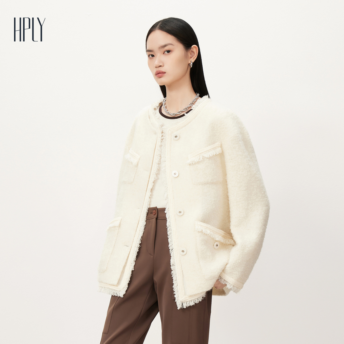 商场宽松廓形大衣HPLY