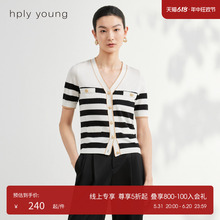 线上专享hply young香风短袖针织衫HDD21650058